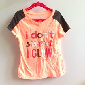 JUSTICE |“I Don’t Sweat, I Glow” Tee